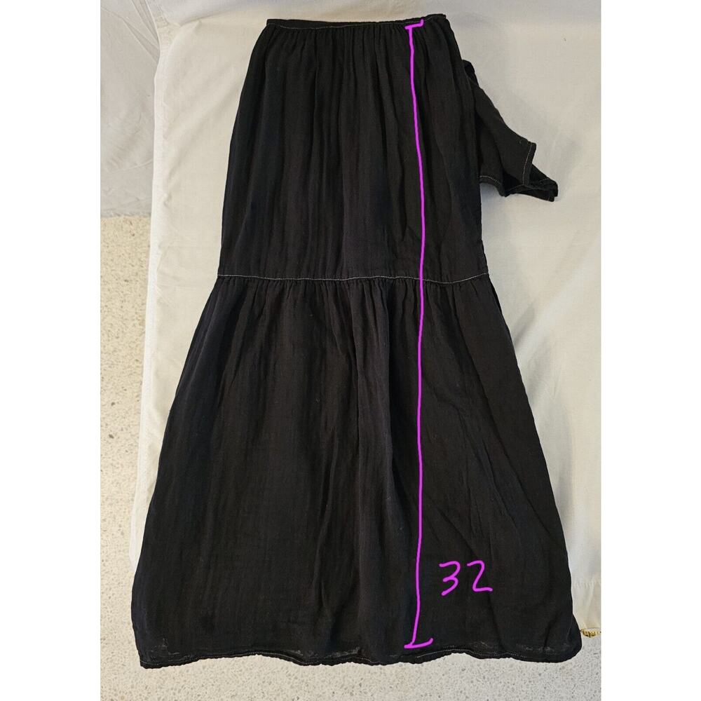 JOHNNY WAS CALME ~ Tiered Raglan Dress ~ Black ~ Size XS NEW $148 - Picture 10 of 10